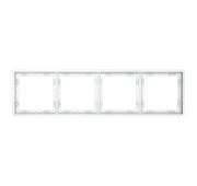 Рамка пластиковая VOLTUM S70 на 4 поста, (белый матовый)