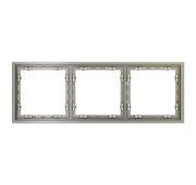 Рамка пластиковая VOLTUM S70 на 3 поста, (шелк)