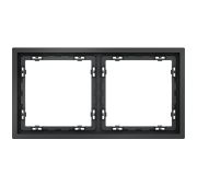 Рамка пластиковая VOLTUM S70 на 2 поста, (графит)
