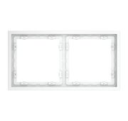 Рамка пластиковая VOLTUM S70 на 2 поста, (белый матовый)