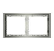 Рамка пластиковая VOLTUM S70 на 2 поста, (сталь)