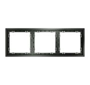 Рамка пластиковая VOLTUM S70 на 3 поста, (титан)