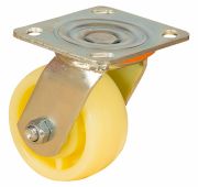 Колесо большегрузное, нейлоновое, поворотное, с площадкой, с шарикоподшипником 100 мм (Scdn 42)