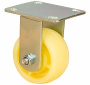 Колесо большегрузное, нейлоновое, с площадкой, неповоротное, с шарикоподшипником 100 мм  (Fcdn 46)