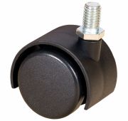 Колесо мебельное черное, болтовое крепление 40 мм - TWT 40