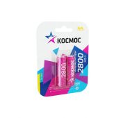 Аккумулятор AA/R6 2800мА.ч NI-MN BP-2 (блист.2шт) КОСМОС KOCR6NIMH2800MAH2BL