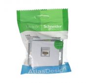 Розетка компьютерная 1-м AtlasDesign RJ45 кат.5E механизм алюм. SE ATN000383