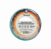 Изолента ПВХ профессиональная 0.18х19мм 20м зел. Kranz KR-09-2803