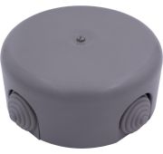 Коробка распределительная 110мм (4 кабельных ввода в комплекте) пластик титан Bironi B1-522-26-K