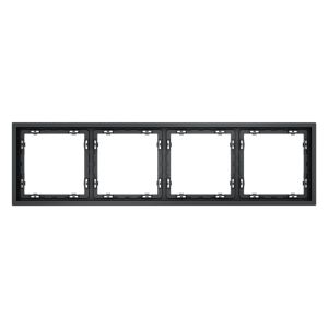 Рамка пластиковая VOLTUM S70 на 4 поста, (графит)