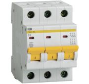 Выключатель автоматический модульный 3п C 3А 4.5кА ВА47-29 IEK MVA20-3-003-C