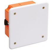 Коробка распаячная CП 92х92х45 IP20 КМ41022 для полых стен (с саморезами пластиковые лапки с крышкой) IEK UKG11-092-092-045-P