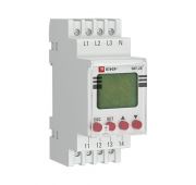 Реле контроля фаз с LCD дисплеем RKF-2S (с нейтралью) EKF rkf-2s