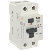 Выключатель дифференциального тока (УЗО) 2п 25А 30мА тип AC ВДТ R10N ARMAT IEK AR-R10N-2-025C030