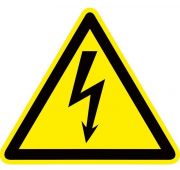 Знак пластик «Опасность поражения электрическим током» (Молния) W08 150х150мм PROxima EKF pn-1-02