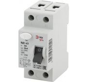 Выключатель дифференциального тока (УЗО) 1P+N 25А 30мА ВД1-63 Pro NO-902-24 ЭРА Б0031714