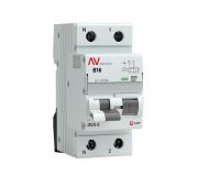 Выключатель автоматический дифференциального тока 2п (1P+N) B 16А 30мА тип A 6кА DVA-6 Averes EKF rcbo6-1pn-16B-30-a-av