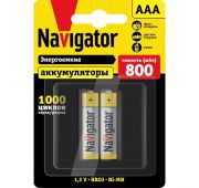 Аккумулятор AAA/HR03 94 461 NHR-800-HR03-BP2 (блист.2шт) Navigator 94461